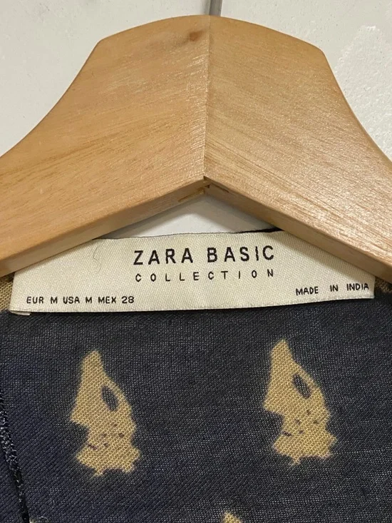 Zara Basic Collection Boho Printed Kimono Cardigan Size M - Picture 4 of 7